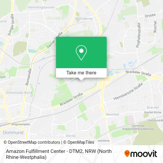 Карта Amazon Fulfillment Center - DTM2
