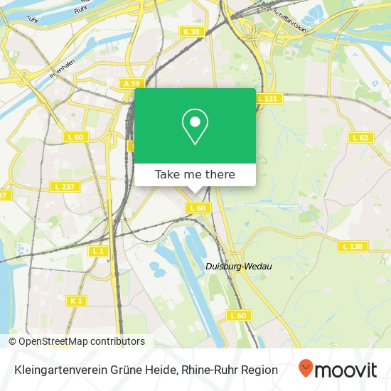 Карта Kleingartenverein Grüne Heide