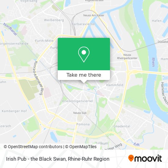 Irish Pub - the Black Swan map