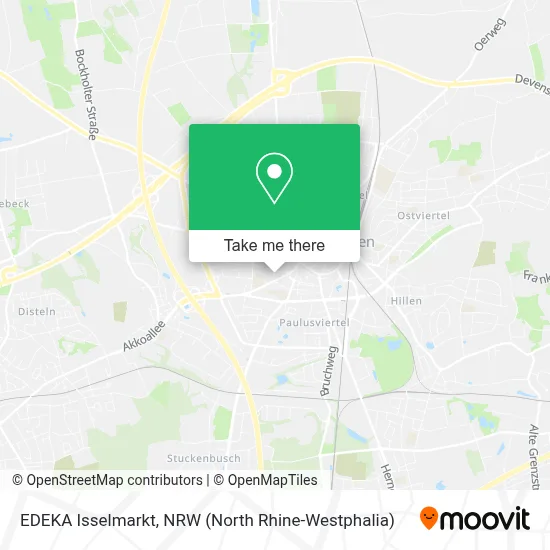 EDEKA Isselmarkt map
