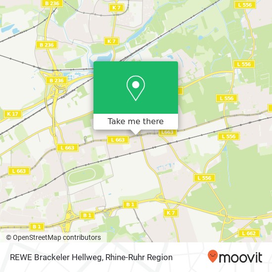 REWE Brackeler Hellweg map