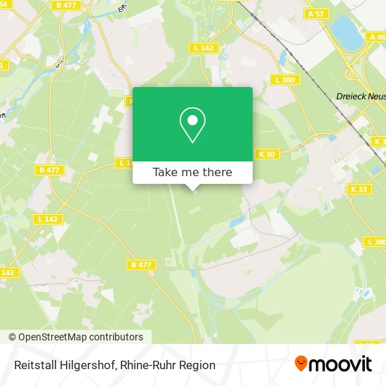 Reitstall Hilgershof map