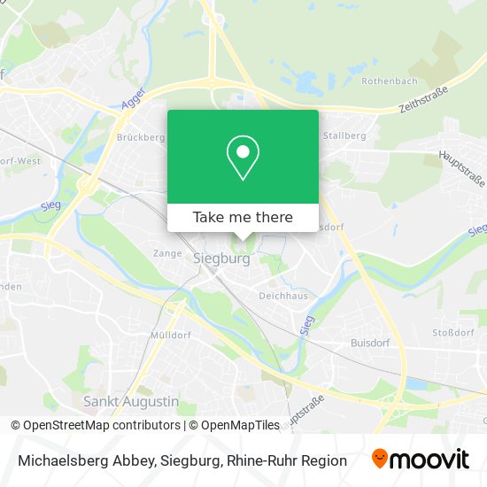 Michaelsberg Abbey, Siegburg map