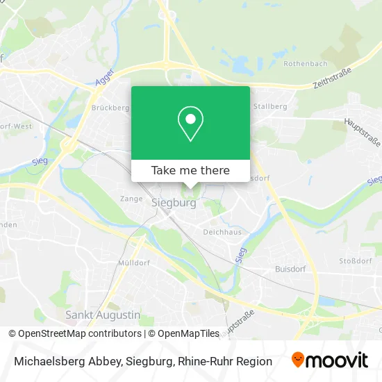 Карта Michaelsberg Abbey, Siegburg