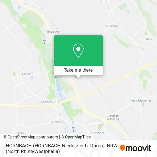 Карта HORNBACH (HORNBACH Niederzier b. Düren)