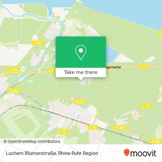 Luchem Blumenstraße map