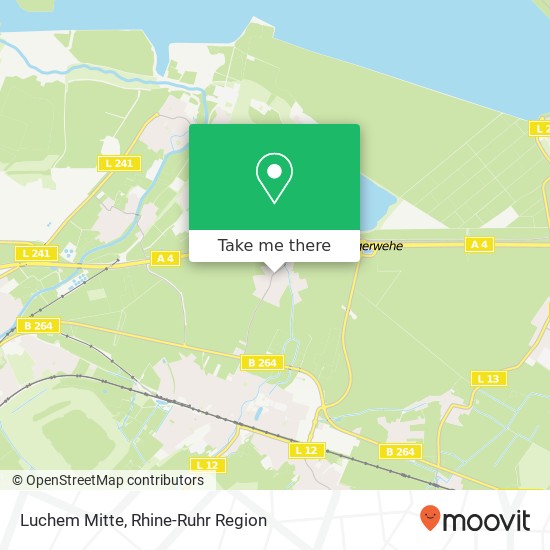 Luchem Mitte map