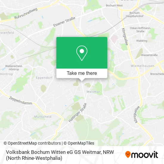 Карта Volksbank Bochum Witten eG GS Weitmar