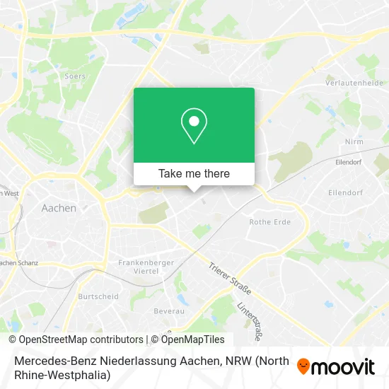 Карта Mercedes-Benz Niederlassung Aachen