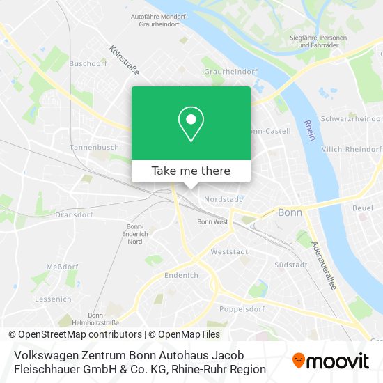 Volkswagen Zentrum Bonn Autohaus Jacob Fleischhauer GmbH & Co. KG map