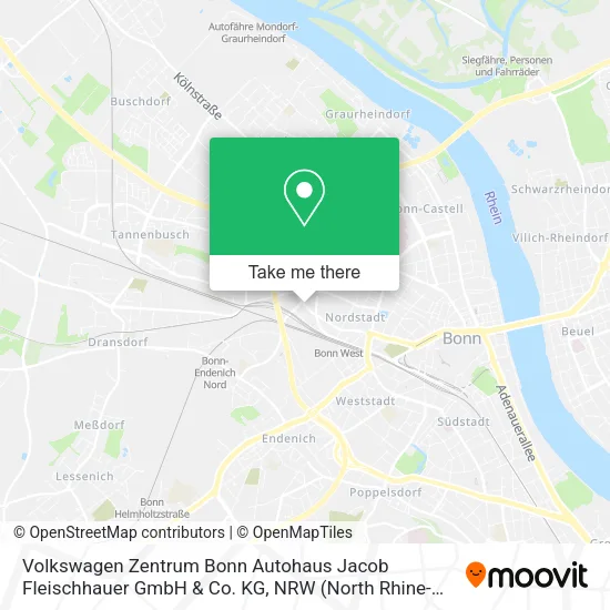 Volkswagen Zentrum Bonn Autohaus Jacob Fleischhauer GmbH & Co. KG map