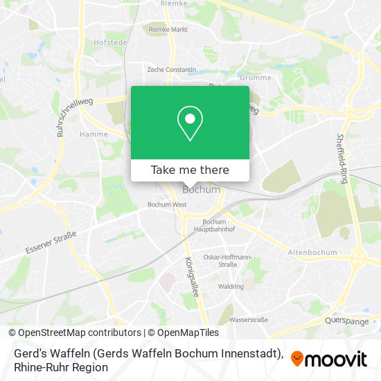 Gerd's Waffeln (Gerds Waffeln Bochum Innenstadt) map