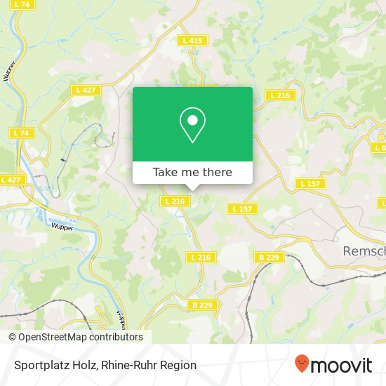 Sportplatz Holz map