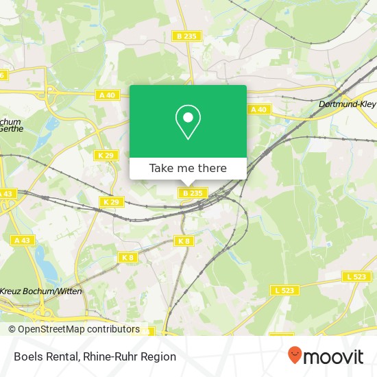 Boels Rental map