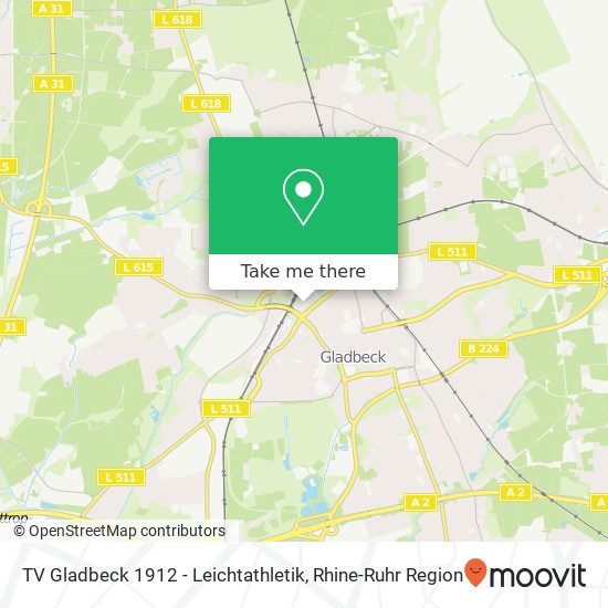 TV Gladbeck 1912 - Leichtathletik map