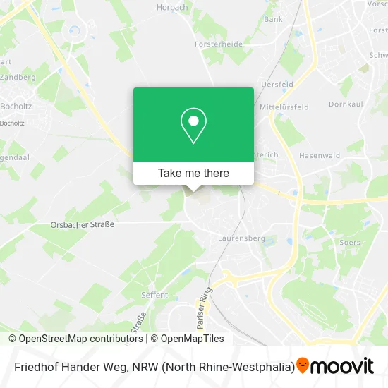 Friedhof Hander Weg map