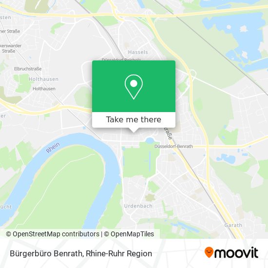 Bürgerbüro Benrath map