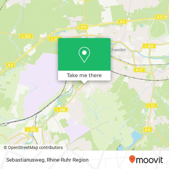 Карта Sebastianusweg