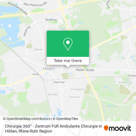 Chirurgie 360° - Zentrum FüR Ambulante Chirurgie in Hilden map