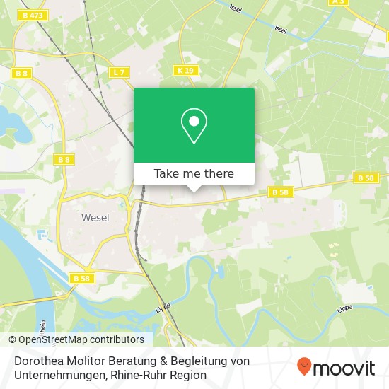 Dorothea Molitor Beratung & Begleitung von Unternehmungen map