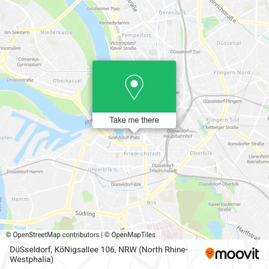 Карта DüSseldorf, KöNigsallee 106