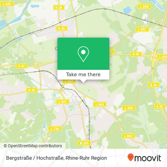 Bergstraße / Hochstraße map