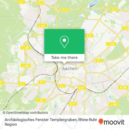 Archäologisches Fenster Templergraben map