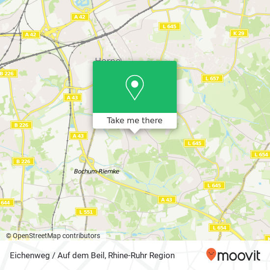 Eichenweg / Auf dem Beil map