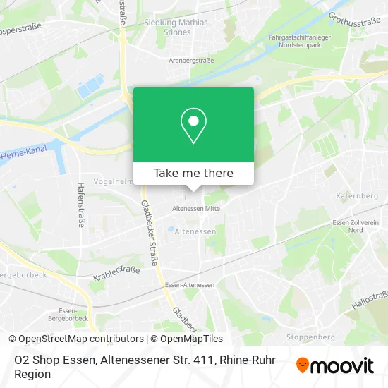 Карта O2 Shop Essen, Altenessener Str. 411