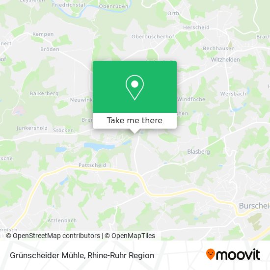 Grünscheider Mühle map