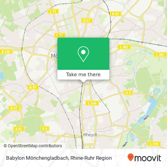 Babylon Mönchengladbach map