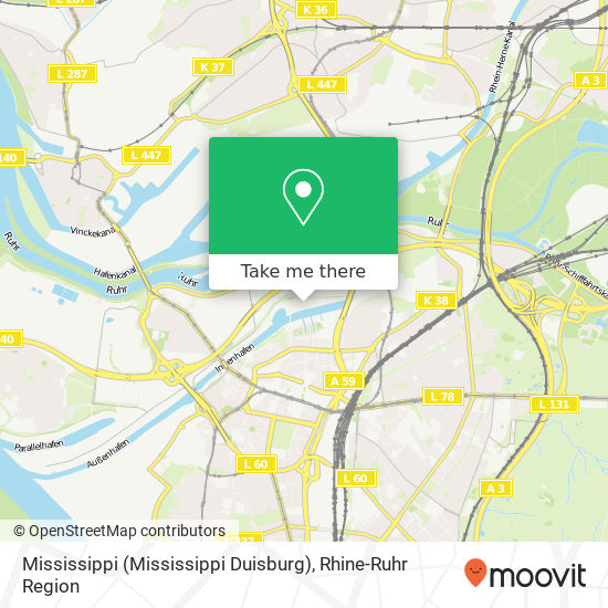 Mississippi (Mississippi Duisburg) map