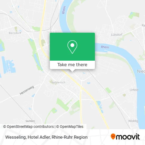 Wesseling, Hotel Adler map
