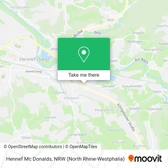 Карта Hennef Mc Donalds