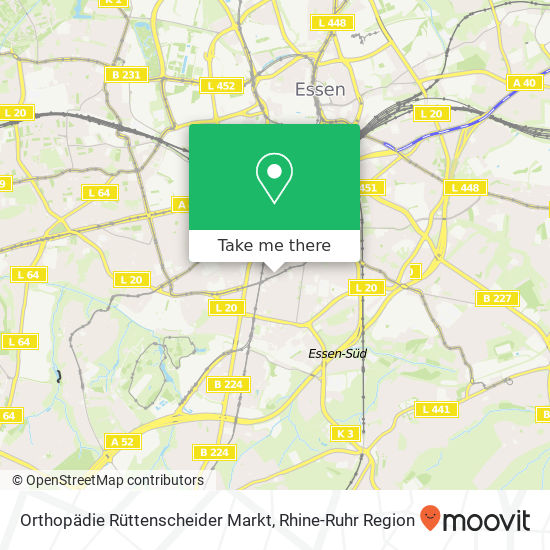 Orthopädie Rüttenscheider Markt map