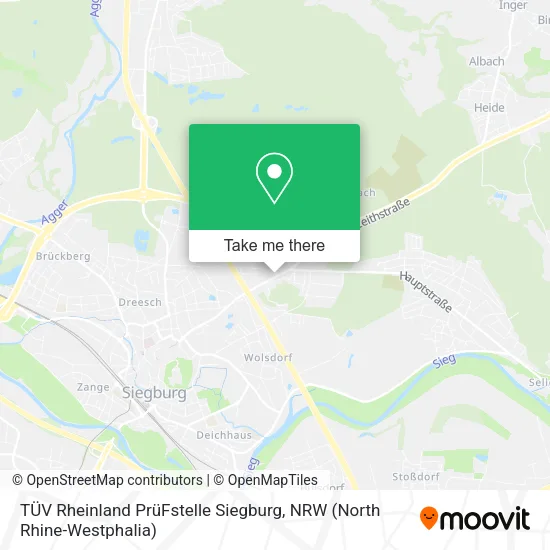 Карта TÜV Rheinland PrüFstelle Siegburg
