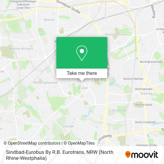 Карта Sindbad-Eurobus By R.B. Eurotrans