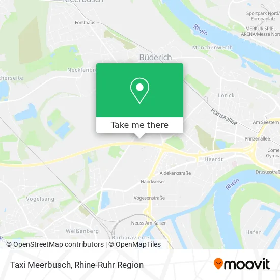 Taxi Meerbusch map