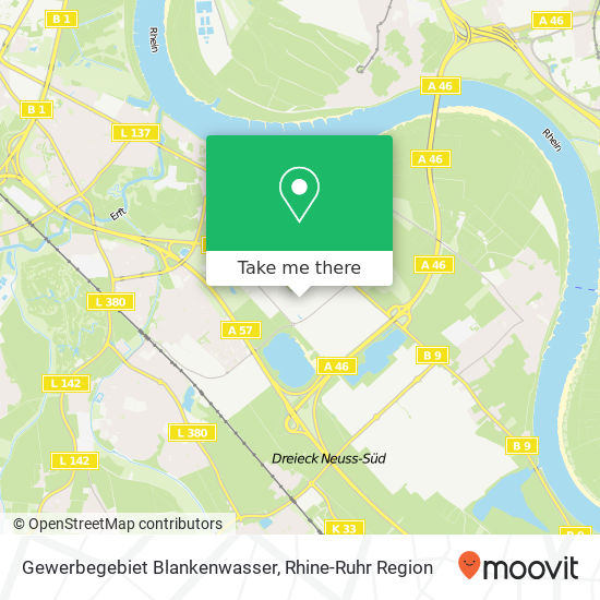 Gewerbegebiet Blankenwasser map