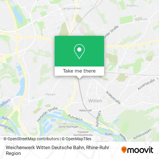 Карта Weichenwerk Witten Deutsche Bahn
