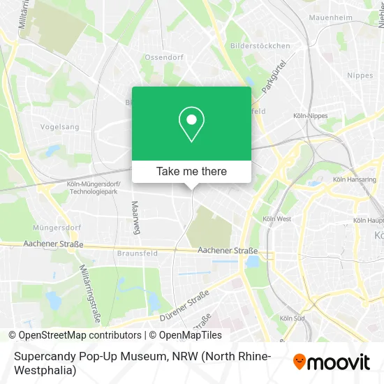 Supercandy Pop-Up Museum map