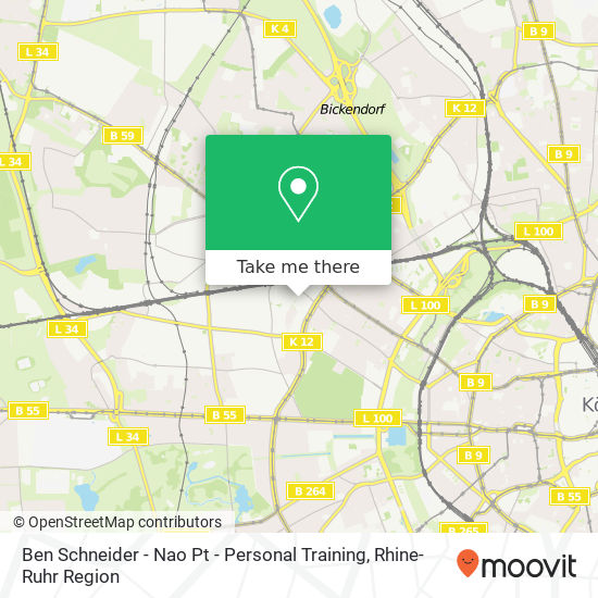 Ben Schneider - Nao Pt - Personal Training map