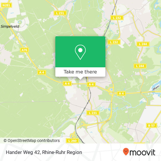 Hander Weg 42 map