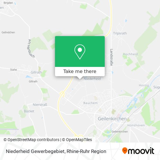 Niederheid Gewerbegebiet map