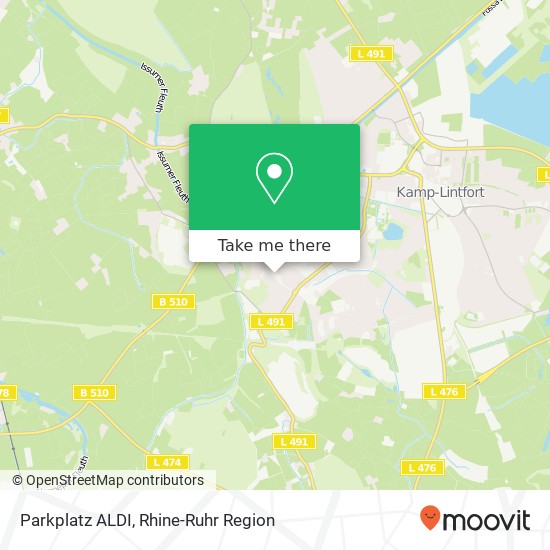 Parkplatz ALDI map