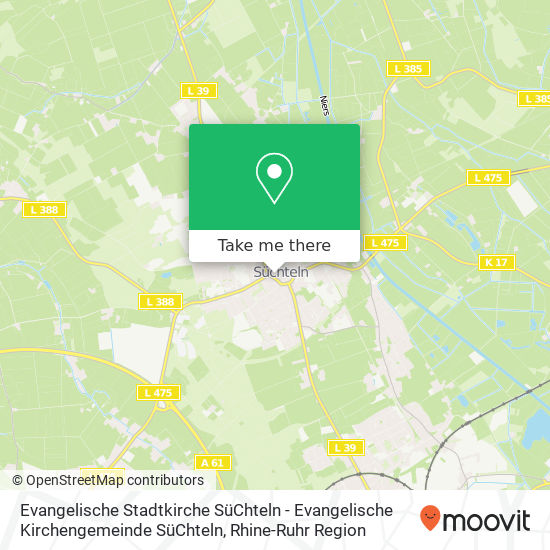Evangelische Stadtkirche SüChteln - Evangelische Kirchengemeinde SüChteln map