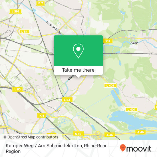 Kamper Weg / Am Schmiedekotten map