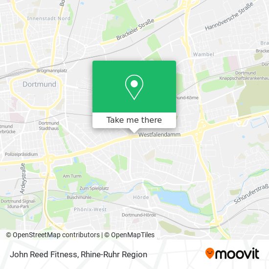 John Reed Fitness map