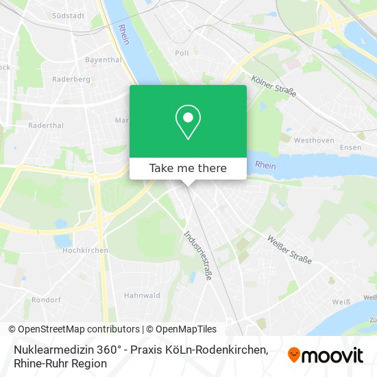 Nuklearmedizin 360° - Praxis KöLn-Rodenkirchen map