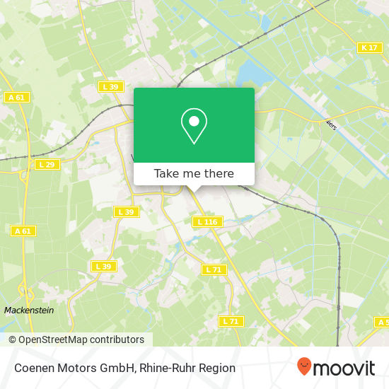 Карта Coenen Motors GmbH